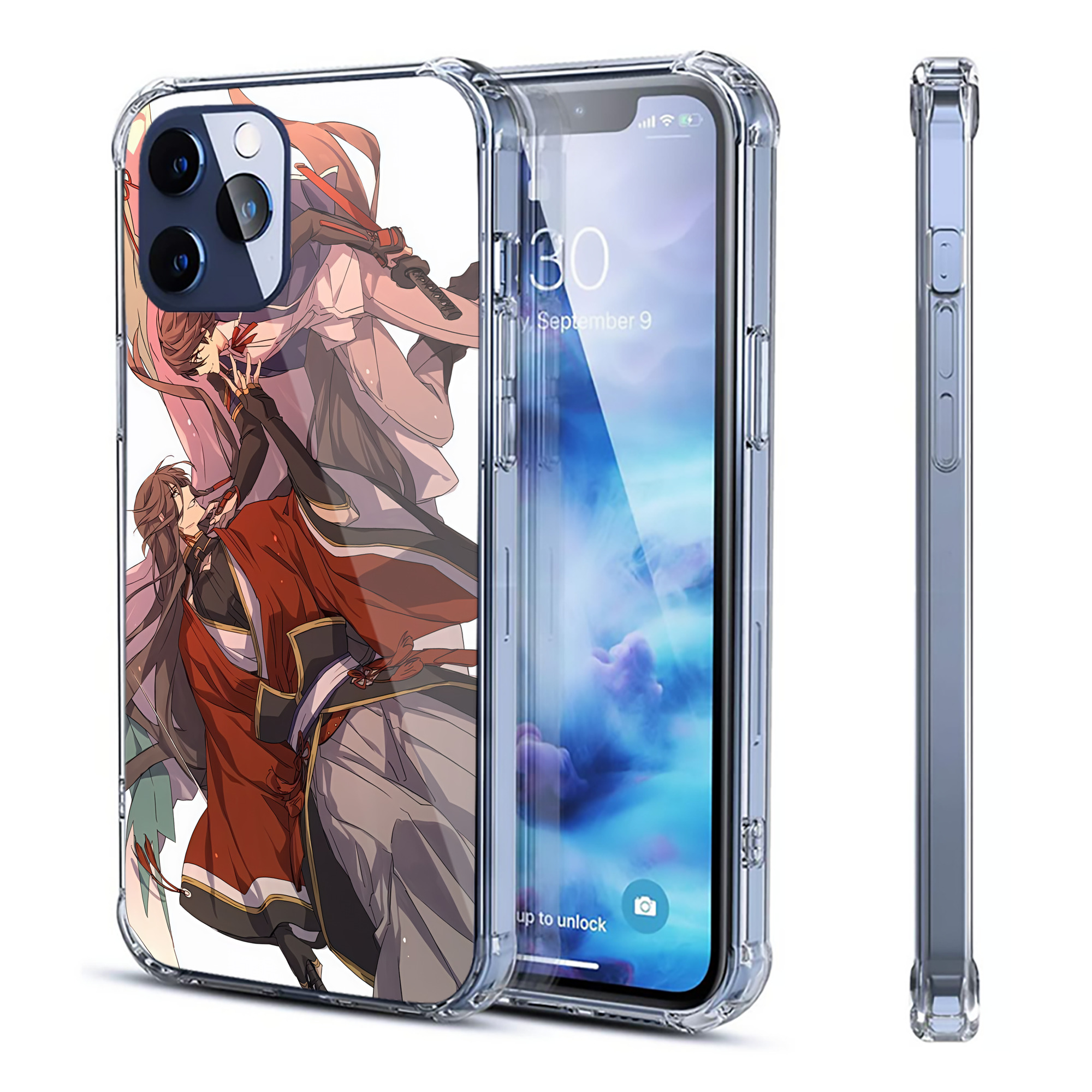 （画像用） 刀剣乱舞 Touken Ranbu 【iPhone 12シリーズ対応】透明スマホケース（クリアソフトケース）